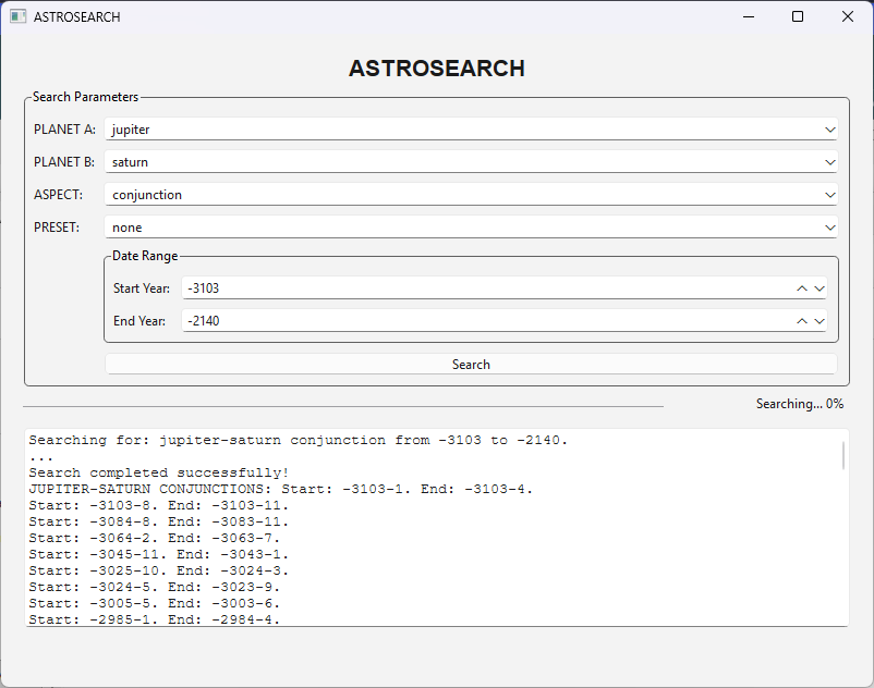 ASTROSEARCH